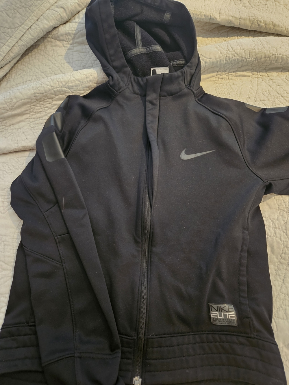 Nike Kids Black Hooded Jacket